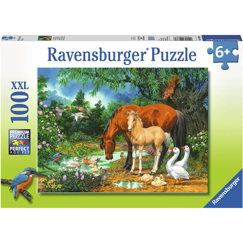 Ponies at the Pond 100pcs Puzzle