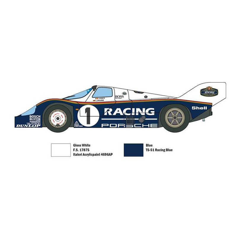 Italeri 1/24 Porsche 956 Kit