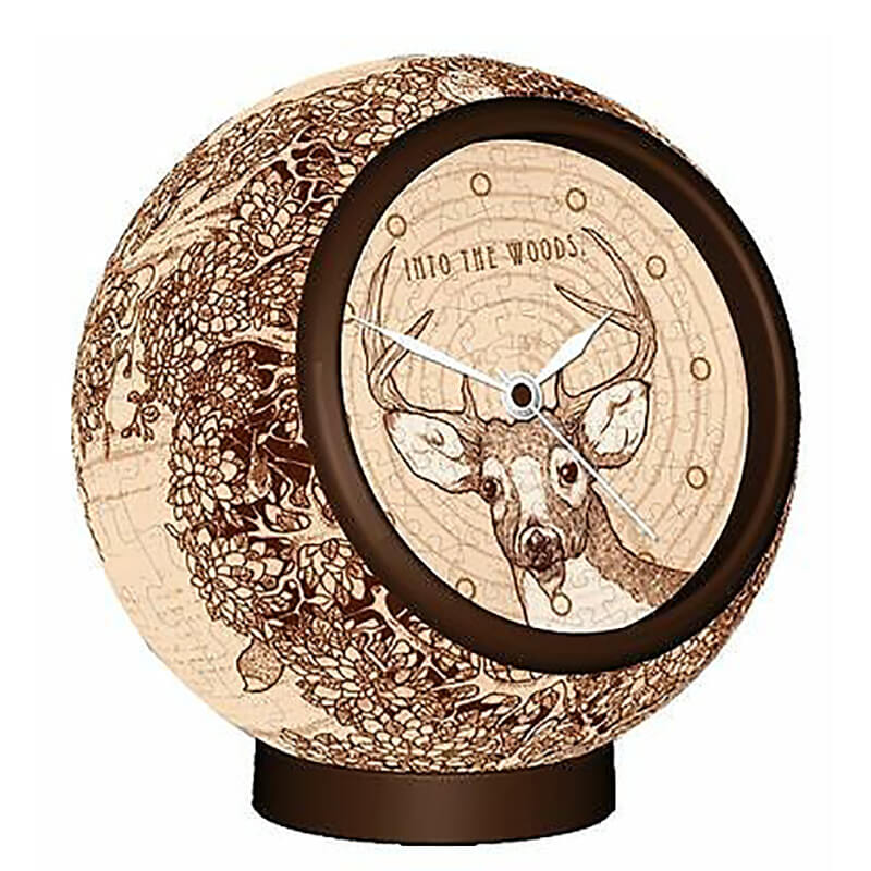 Puzzle Clock Into The Wood 145pc Puzzle