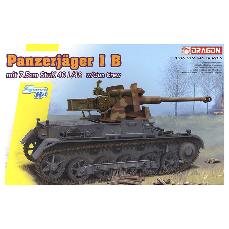 Dragon 1/35 Panzerjager I B mit 7.5cm StuK 40 L/48 w/Gun Crew Kit