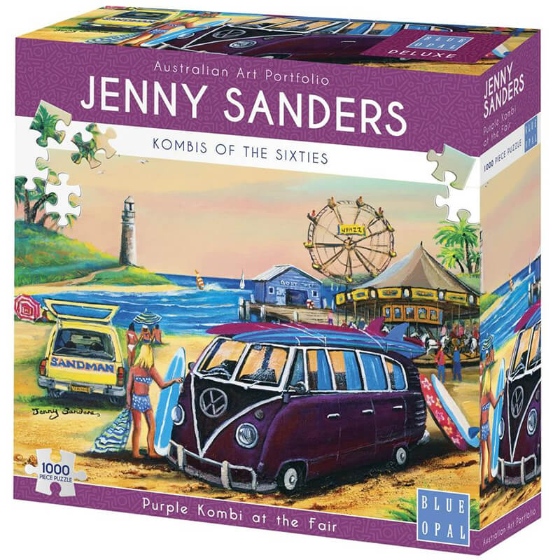 Purple Kombi At The Fair By Jenny Sanders 1000pcs Puzzle