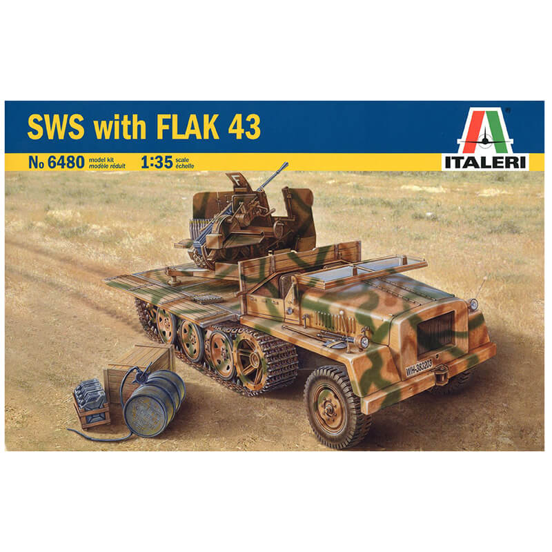 Italeri 1/35 SWS With Flak 43 Kit