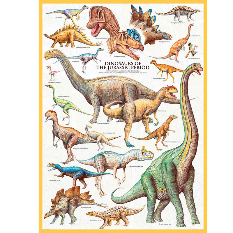 Dinosaurs Of The Jurassic Period 1000pc Puzzle
