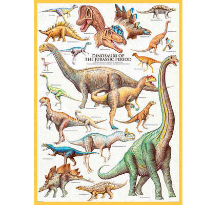 Dinosaurs Of The Jurassic Period 1000pc Puzzle