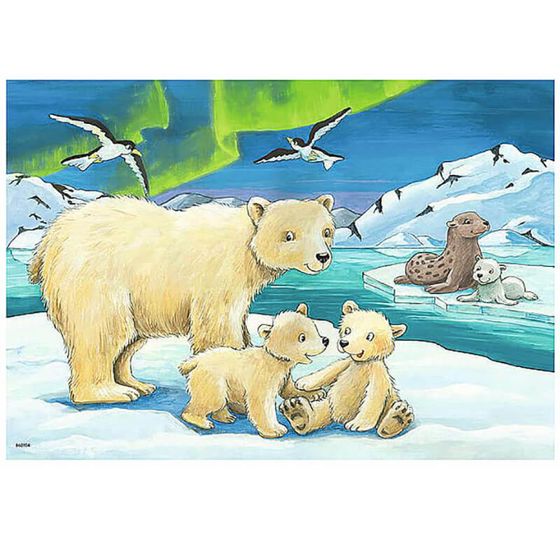 Baby Safari Animals 2x12pcs Puzzle