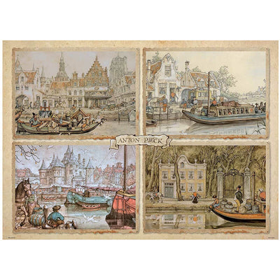Canal Boats By Anton Pieck 1000pc Puzzle