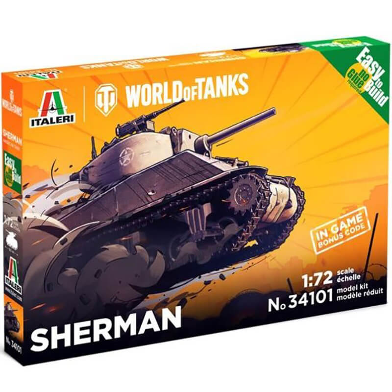 Italeri 1/72 World Of Tanks Sherman Kit