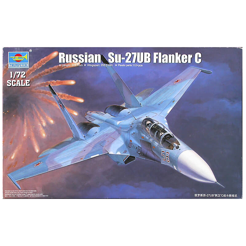Trumpeter 1/72 Russian Su-27UB Flanker C Kit