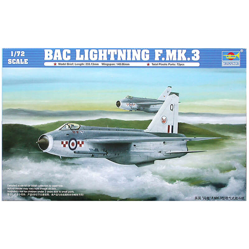 Trumpeter 1/72 BAC Lightning F. MK.3 Kit