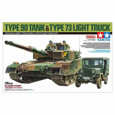Tamiya 1/35 JGSDF Type 90 Tank & Type 73 Light Truck Kit