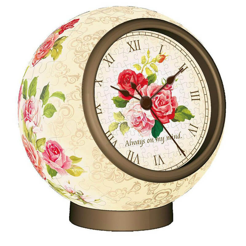 Puzzle Clock Classic Rose 145pc Puzzle