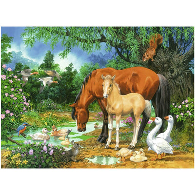 Ponies at the Pond 100pcs Puzzle