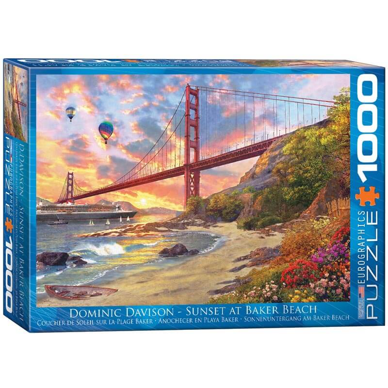 Dominic Davison - Sunset At Baker Beach 1000pc Puzzle