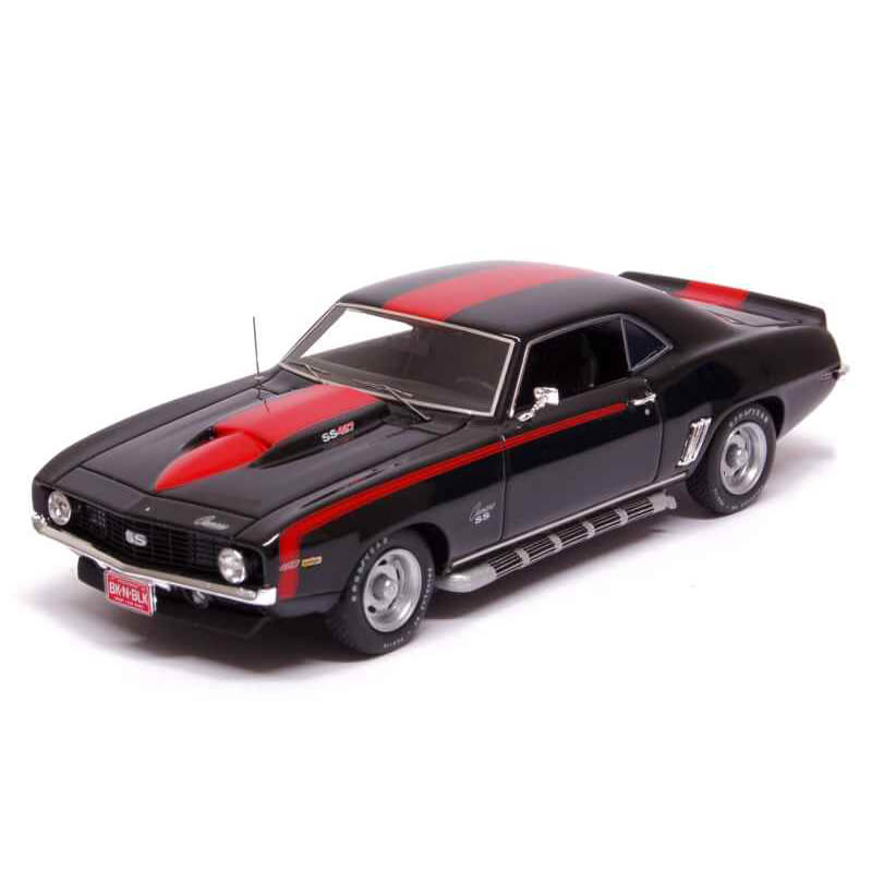 Highway 61 1/43 1969 Chevrolet Camaro (Black/Red Stripe)