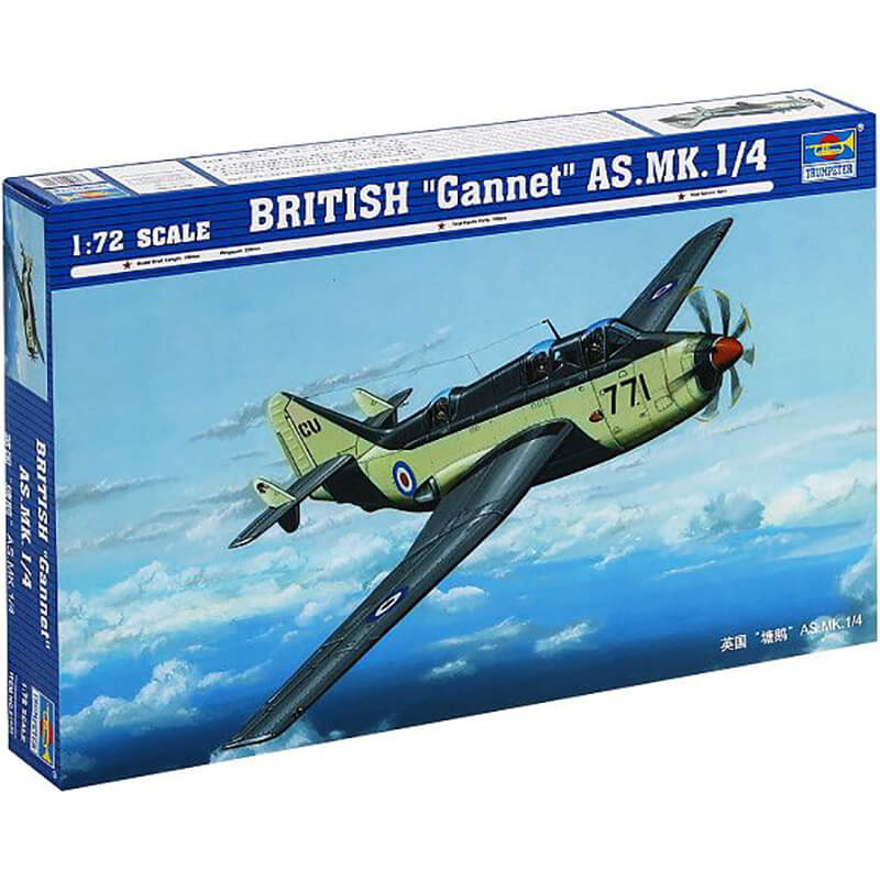 Trumpeter 1/72 BRITISH “Gannet” AS.MK.1/4 Kit