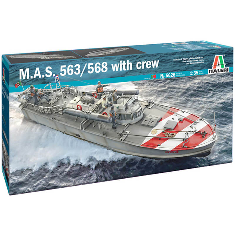 Italeri 1/35 M.A.S. 563/568 With Crew Kit