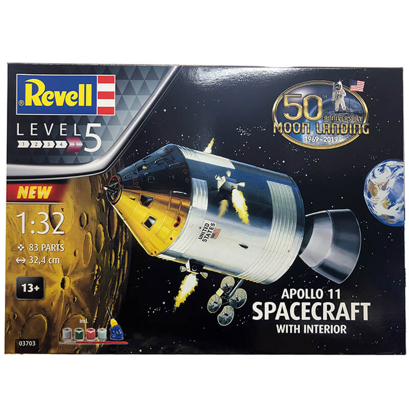 Revell 1/32 Apollo 11 Spacecraft With Interior Kit