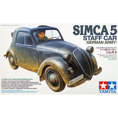 Tamiya 1/35 Simca 5 Staff Car (German Army) Kit