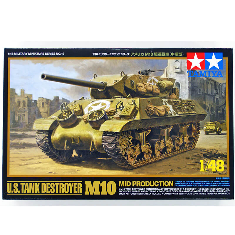 Tamiya 1/48 U.S. Tank Destroyer M10 Mid Production Kit