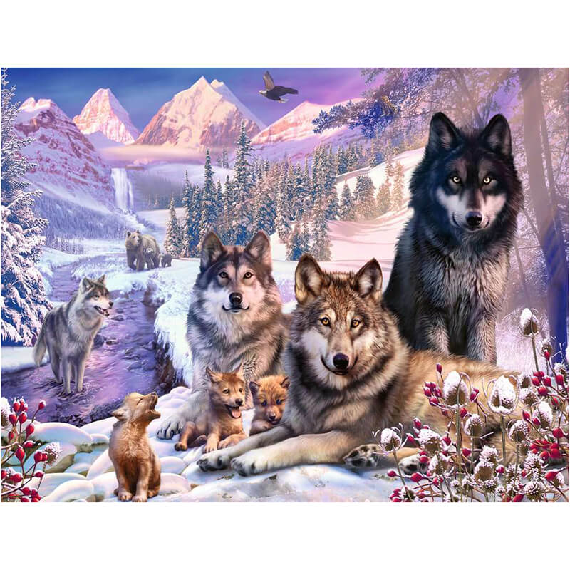 Wolves in the Snow 2000pcs Puzzle