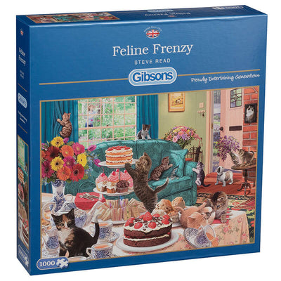 Feline Frenzy By Steve Read 1000pc Puzzle