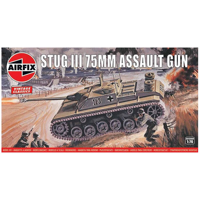 Airfix 1/76 Stug III 75MM Assault Gun Kit