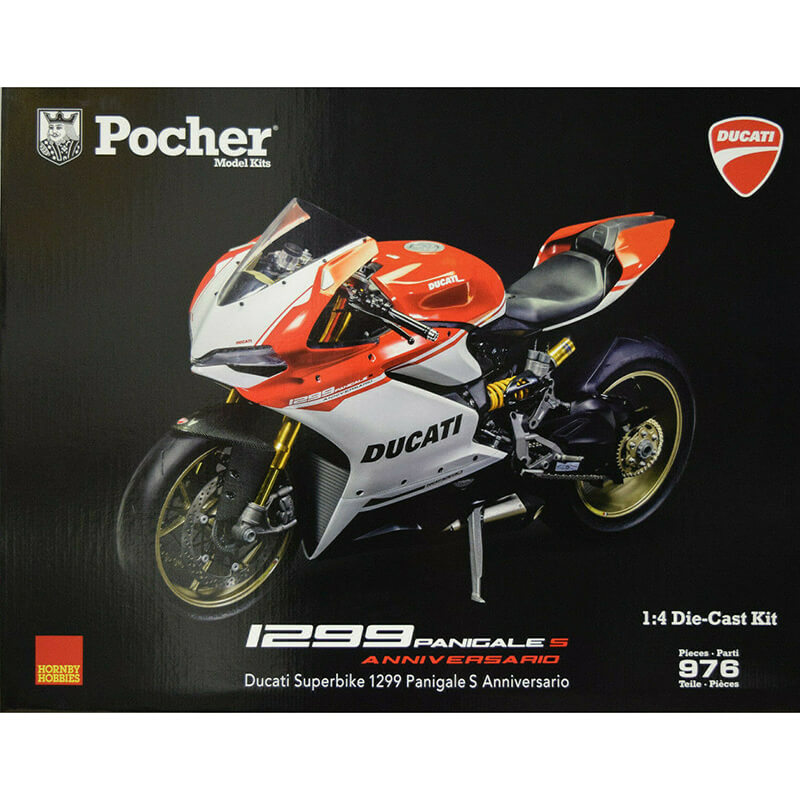 Pocher 1/4 Ducati Superbike 1299 Panigale S Anniversario Die-Cast Kit