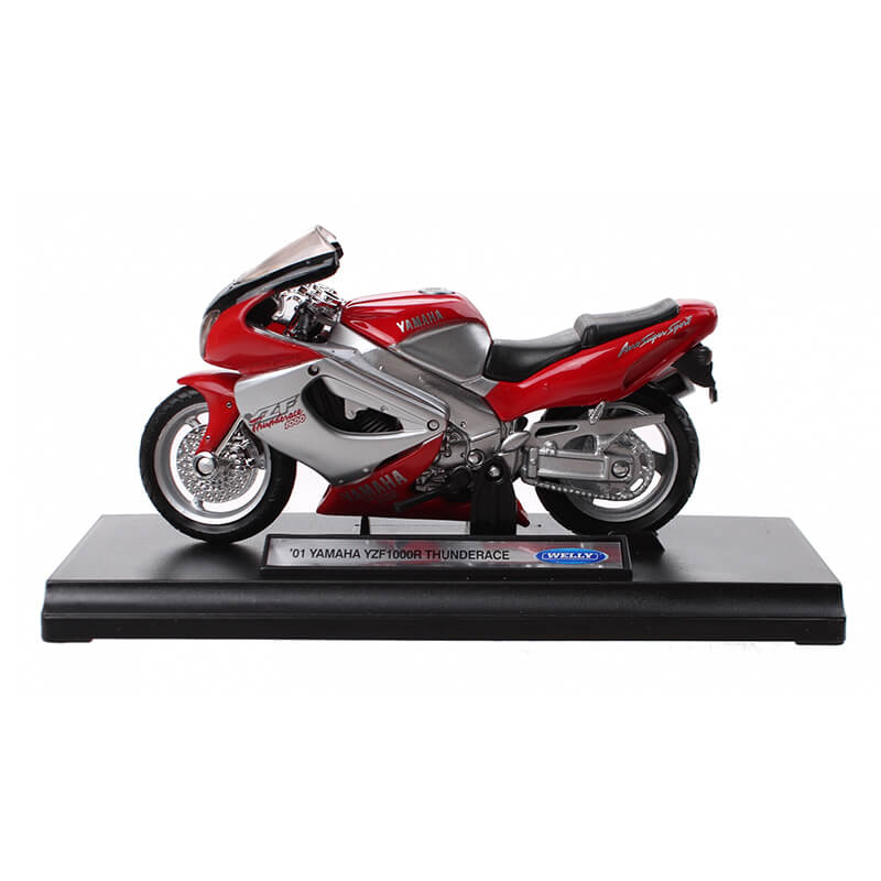 Welly 1/18 '01 Yamaha YZF1000R Thunderace (Red/Silver)