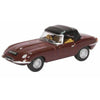 Oxford 1/76 Jaguar E Type Soft Top (Imperial Maroon)