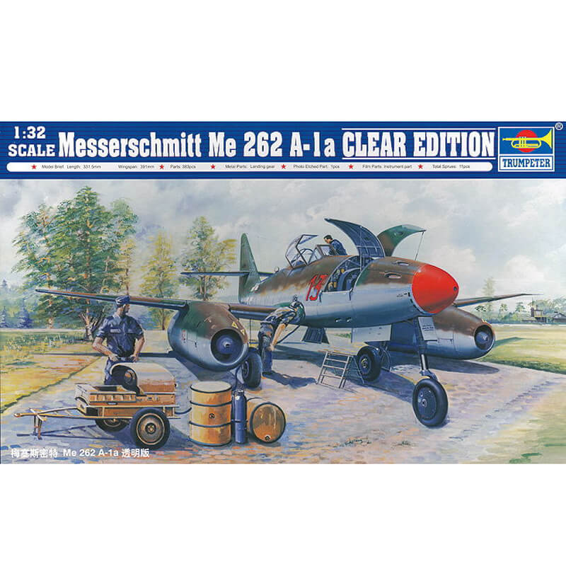 Trumpeter 1/32 Messerchmitt Me 262 A-1a (Clear Edition) Kit