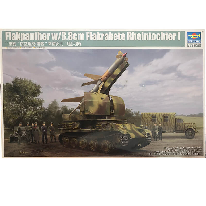 Trumpeter 1/35 Flakpanther w/8.8cm Flakrakete Rheintochter I Kit