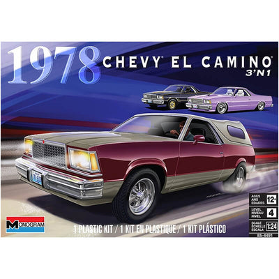 Monogram 1/24 1978 Chevy El Camino 3'N1 Kit