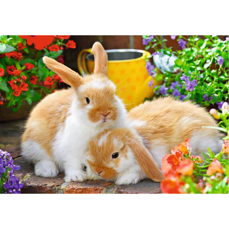 Guinea Pigs & Bunnies 2x12pcs Puzzle