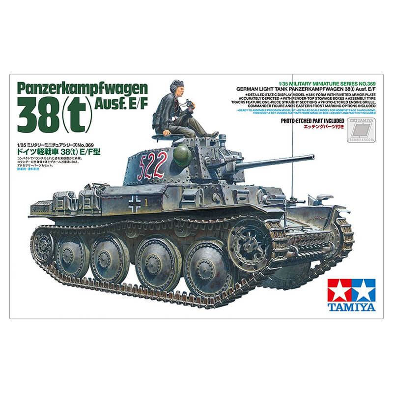 Tamiya 1/35 Panzerkampfwagen 38(t) Ausf. E/F Kit