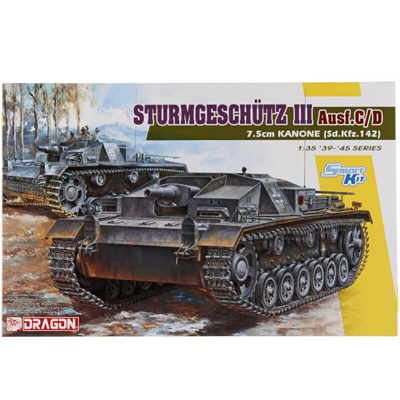 Dragon 1/35 Sturmgeschutz III Ausf.C/D 7.5cm Kanone (Sd.Kfz.142) Kit