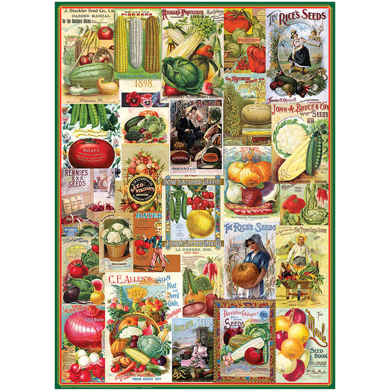 Vegetables Seed Catalogue Collection 1000pc Puzzle