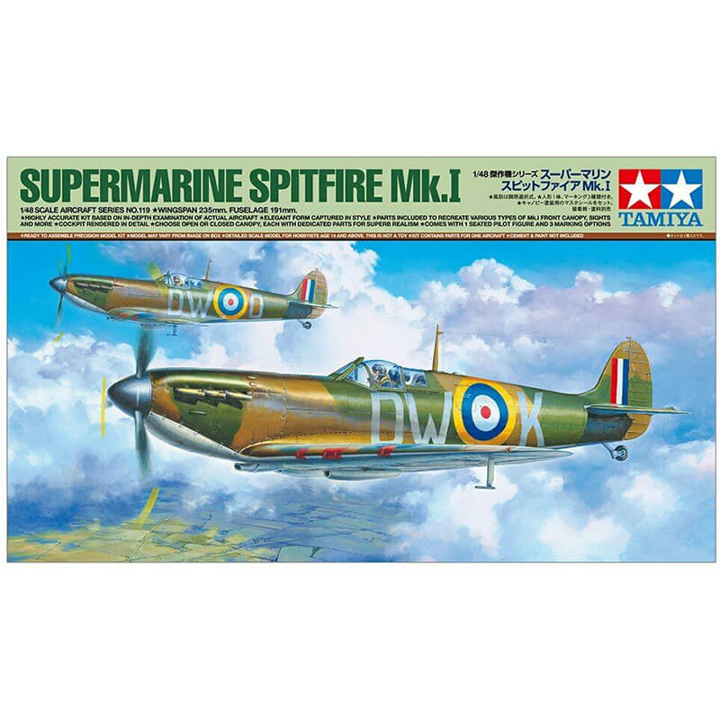 Tamiya 1/48 Supermarine Spitfire Mk.I Kit