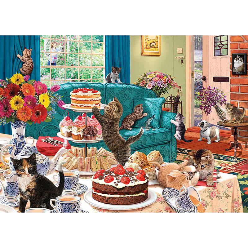Feline Frenzy By Steve Read 1000pc Puzzle