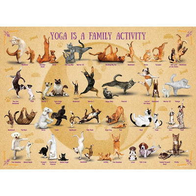 Yoga Is A Family Activity 500pcs Puzzle