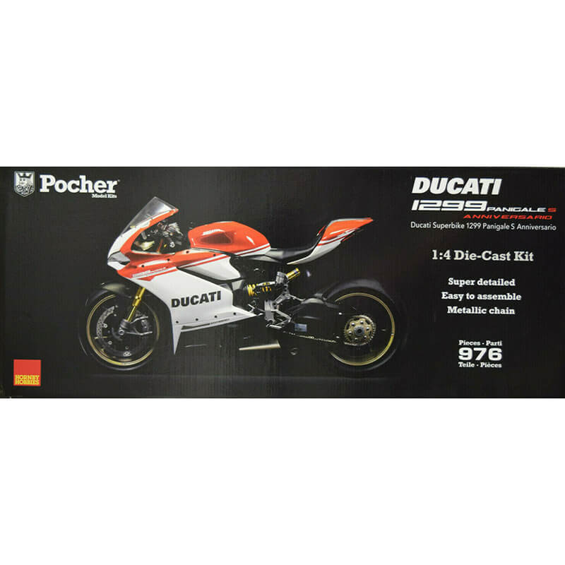Pocher 1/4 Ducati Superbike 1299 Panigale S Anniversario Die-Cast Kit