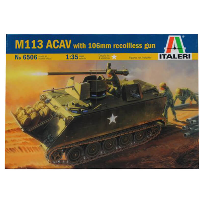 Italeri 1/35 M113 ACAV With 106mm Recoilless Gun Kit