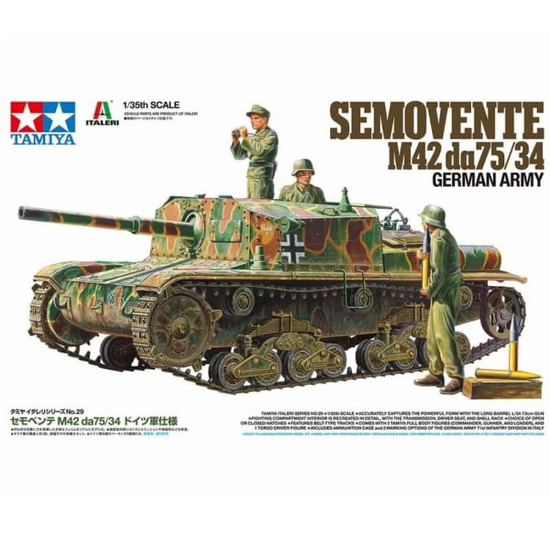 Tamiya 1/35 Semovente M42 da75/34 German Army Kit