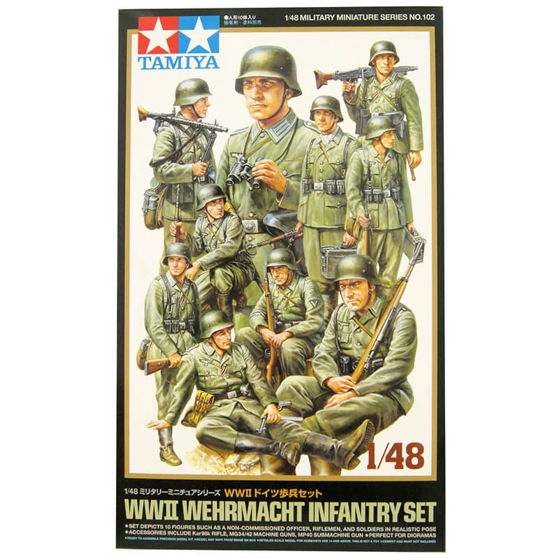 Tamiya 1/48 WWII Wehrmacht Infantry Set Kit