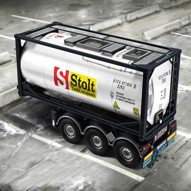 Italeri 1/24 Tecnokar Trailer w/20' Tank Kit