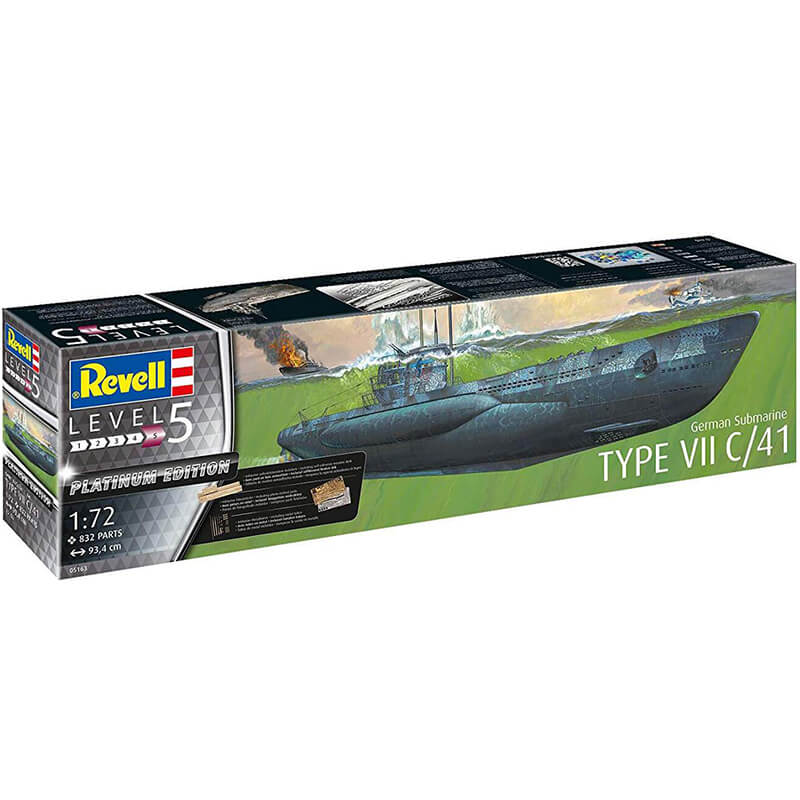 Revell 1/72 German Submarine Type VII C/41 Kit