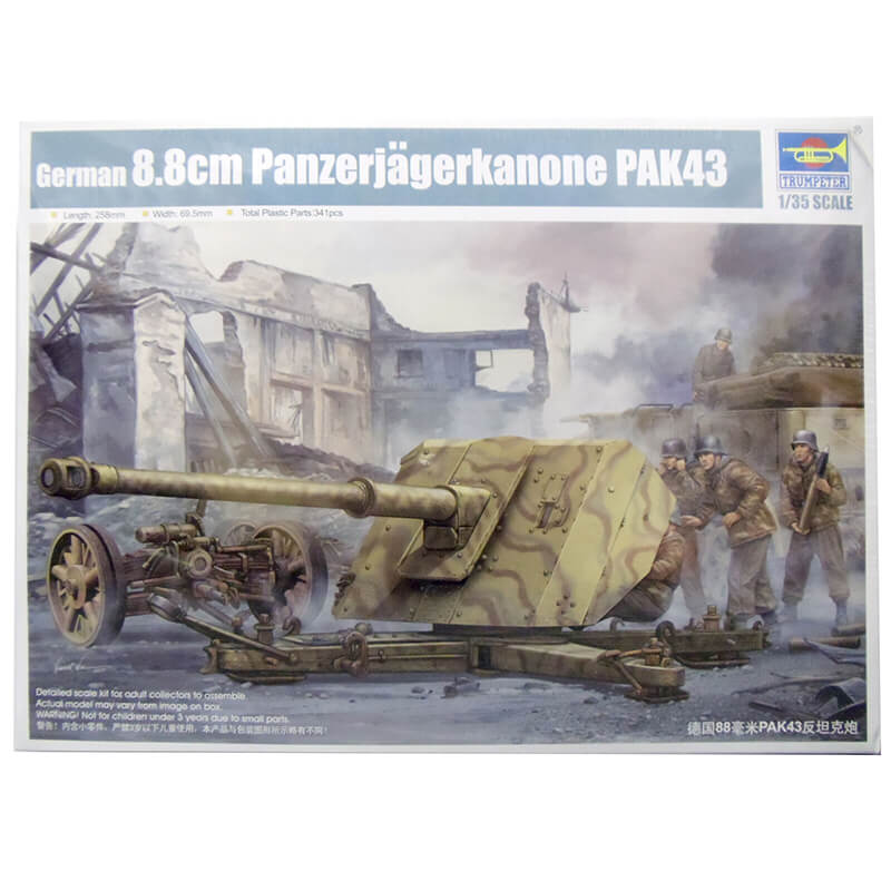 Trumpeter 1/35 German 8.8cm Panzerjagerkanone PAK43 Kit