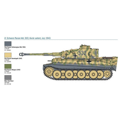 Italeri 1/35 Pz. Kpfw. VI Tiger Ausf. E Early production Kit