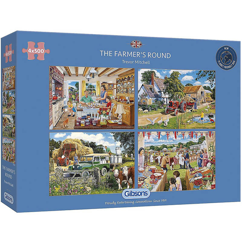 The Farmer's Round By Trevor Mitchell 4x500pc Puzzle