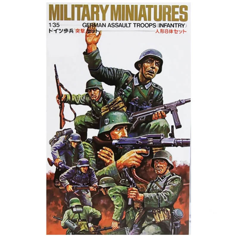 Tamiya 1/35 Military Miniatures German Assault Troops (Infantry) Kit