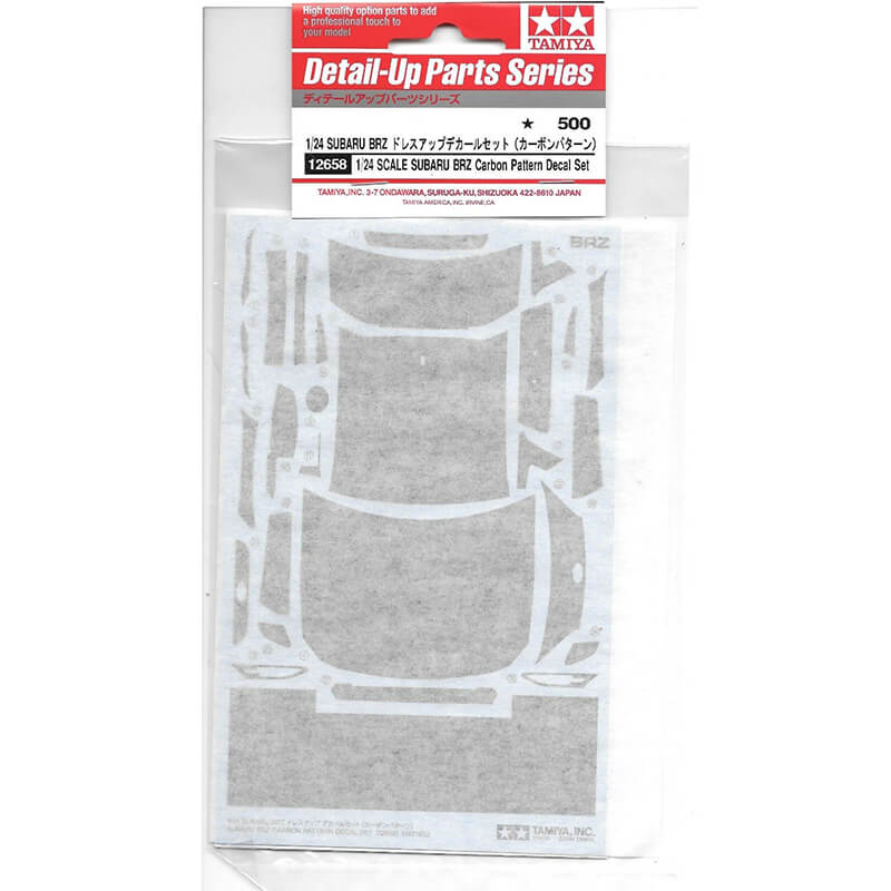 Tamiya 1/24 Subaru BRZ Carbon Pattern Decal Set